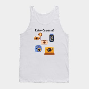 A collection of various Retro Cameras Tank Top